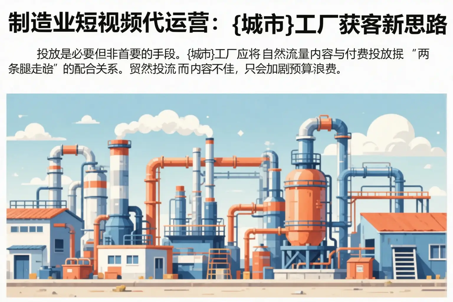 制造业短视频代运营：日照工厂获客新思路