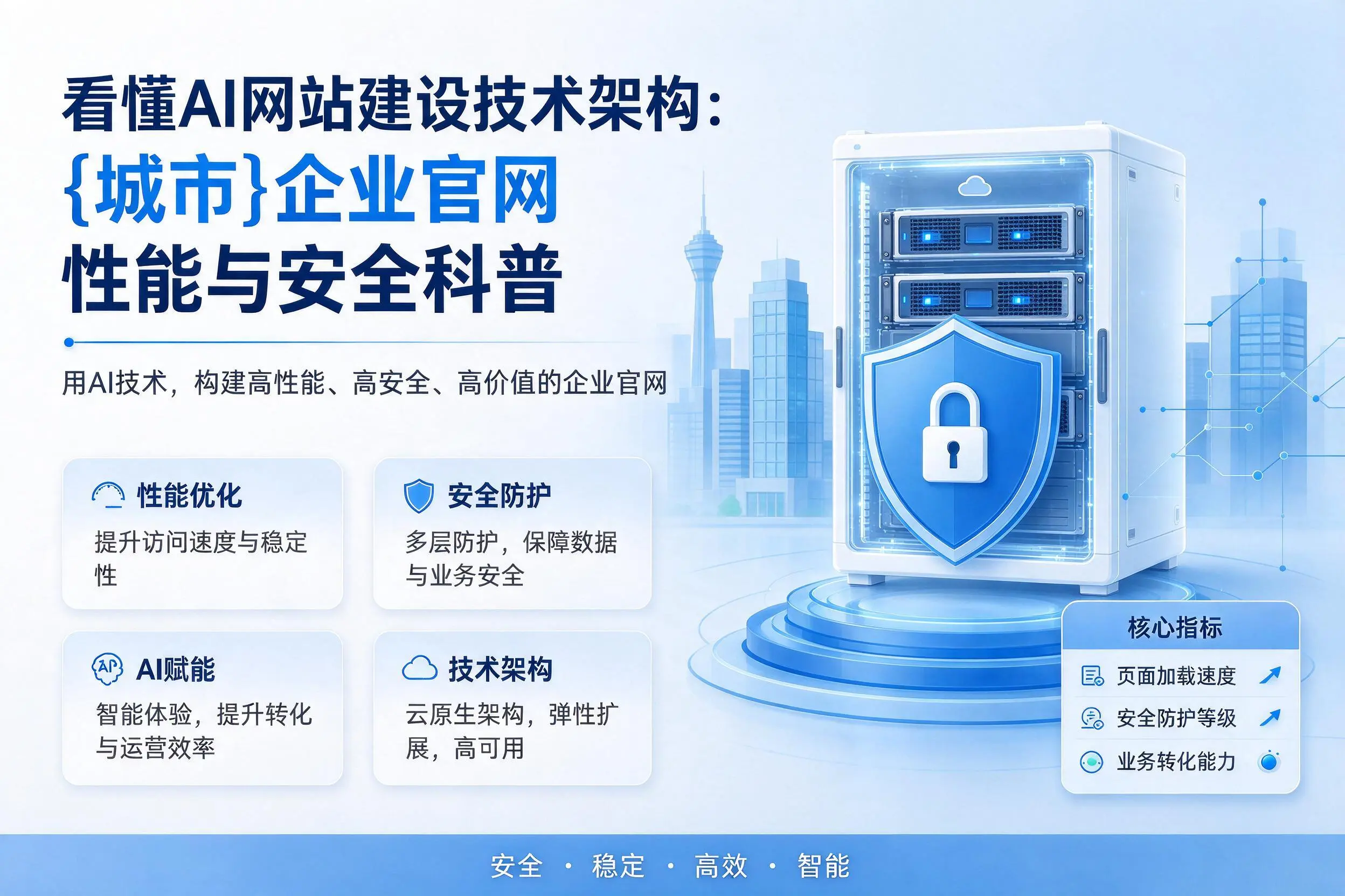 看懂AI网站建设技术架构：日照企业官网性能与安全科普
