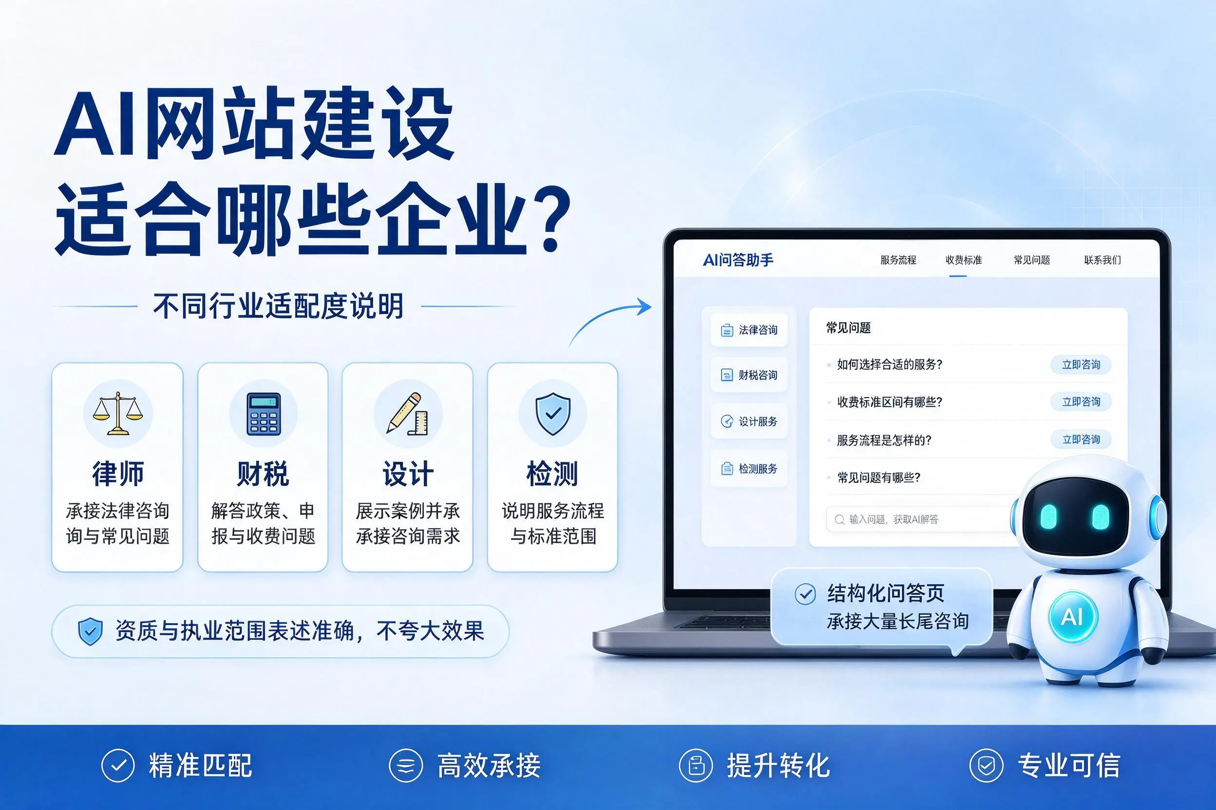 AI网站建设适合哪些企业?日照不同行业适配度说明
